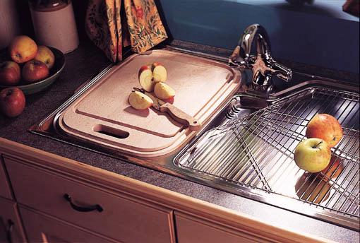 Additional image for Lausanne 1.0 bowl stainless kitchen sink with right hand drainer.